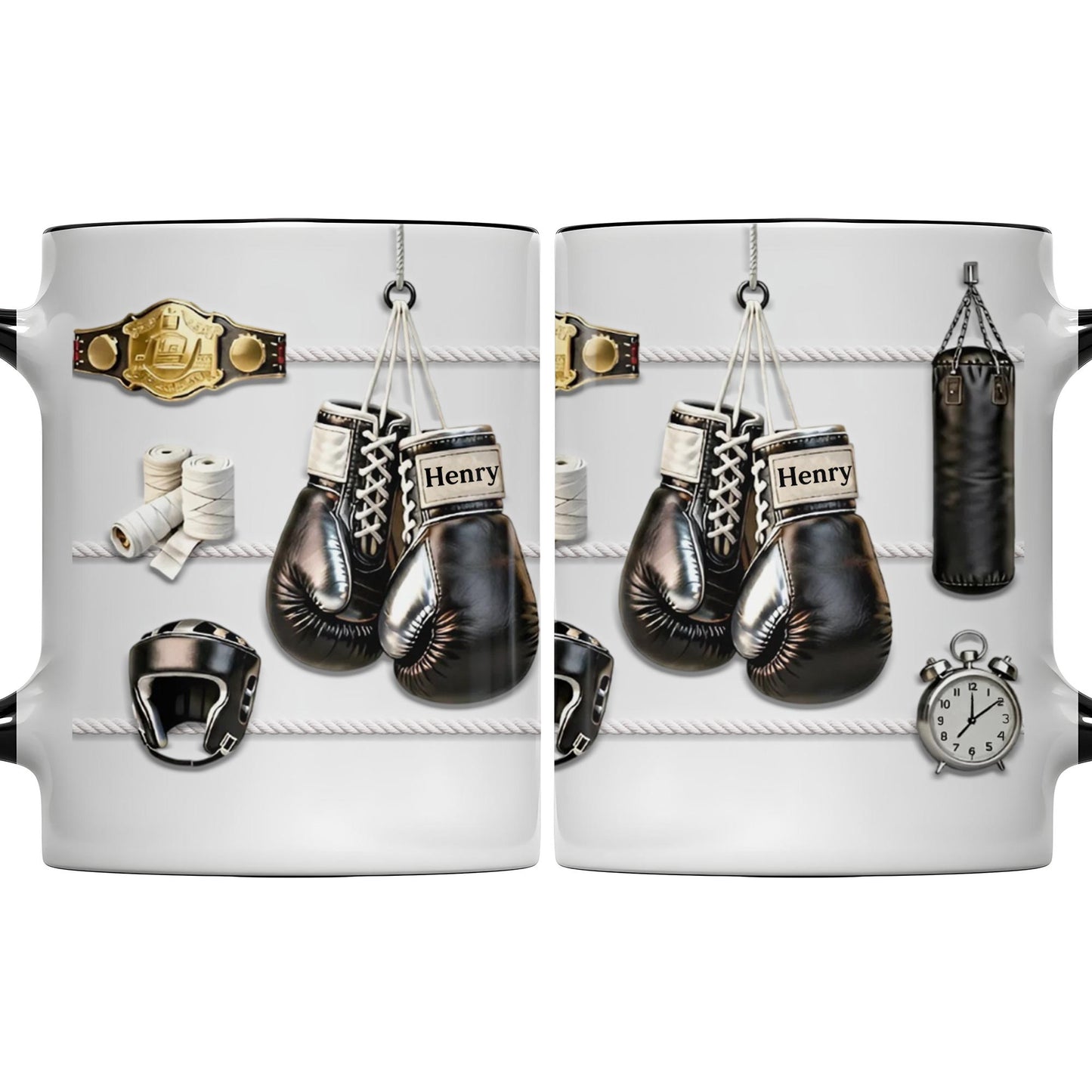 Keep Fighting For Your Dreams Boxing Gloves And Championship Belt