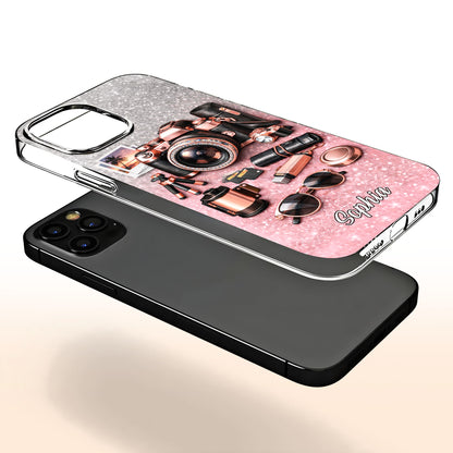 Capture The Magic Of Every Moment Rose Gold Camera And Glitter