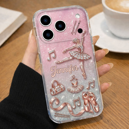 Graceful Ballerina Chasing Ballet Dreams With Tutu And Dance Shoes