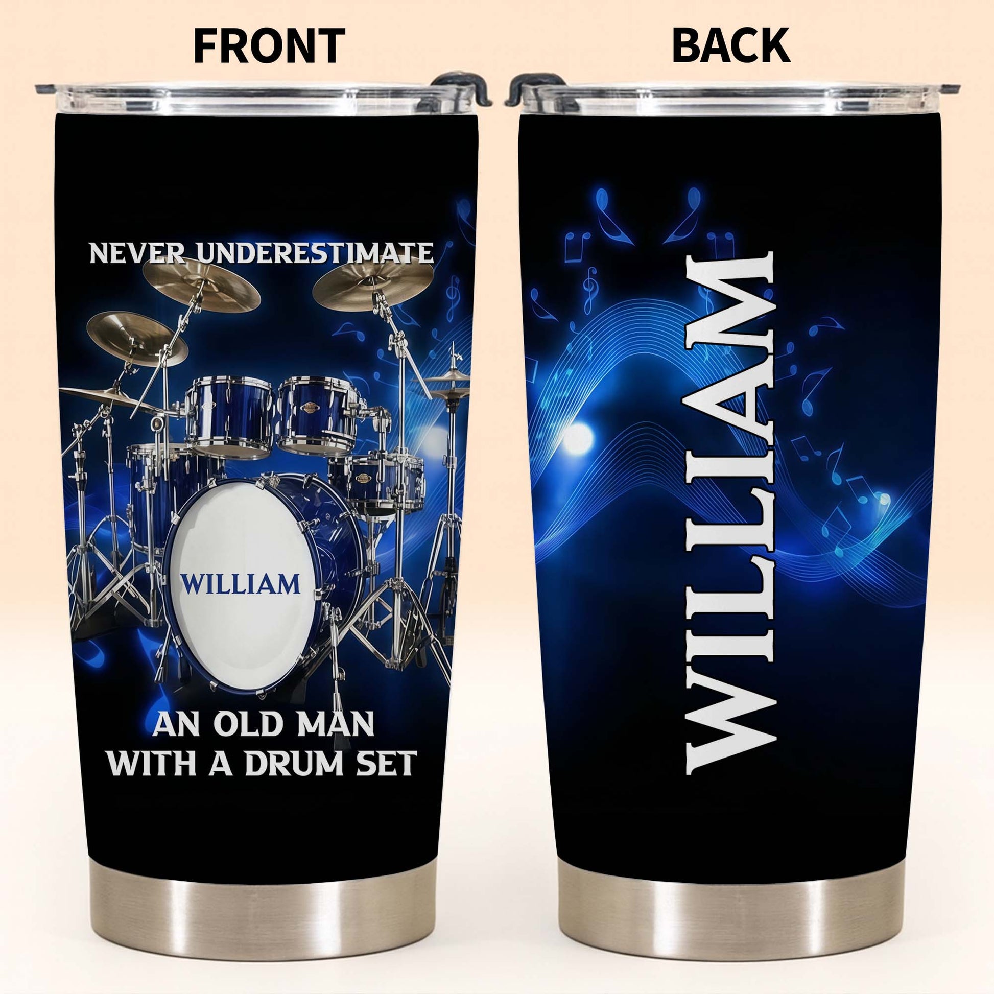 Never Underestimate An Old Man With A Drum Set Music Instrument