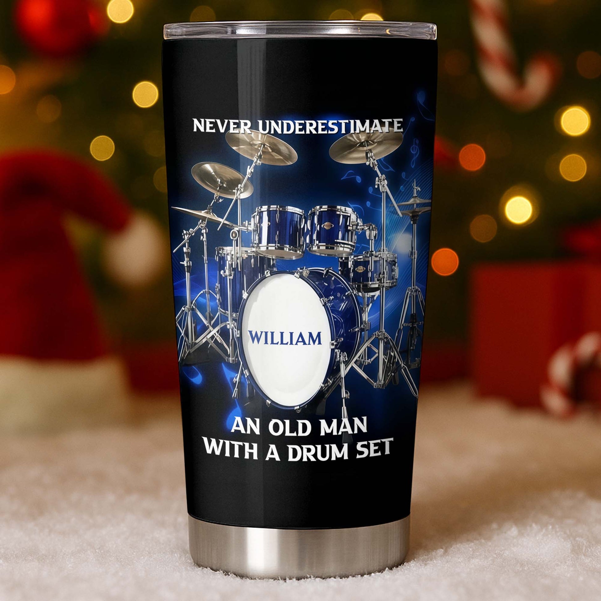 Never Underestimate An Old Man With A Drum Set Music Instrument