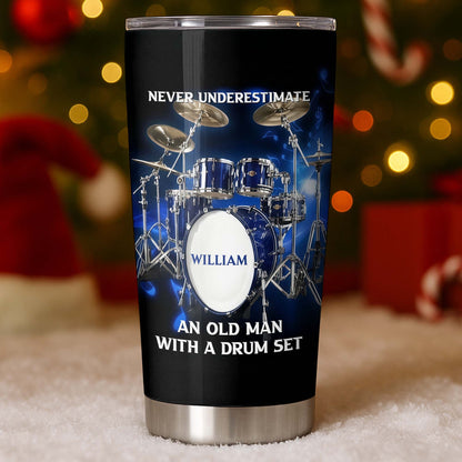 Never Underestimate An Old Man With A Drum Set Music Instrument