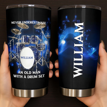 Never Underestimate An Old Man With A Drum Set Music Instrument