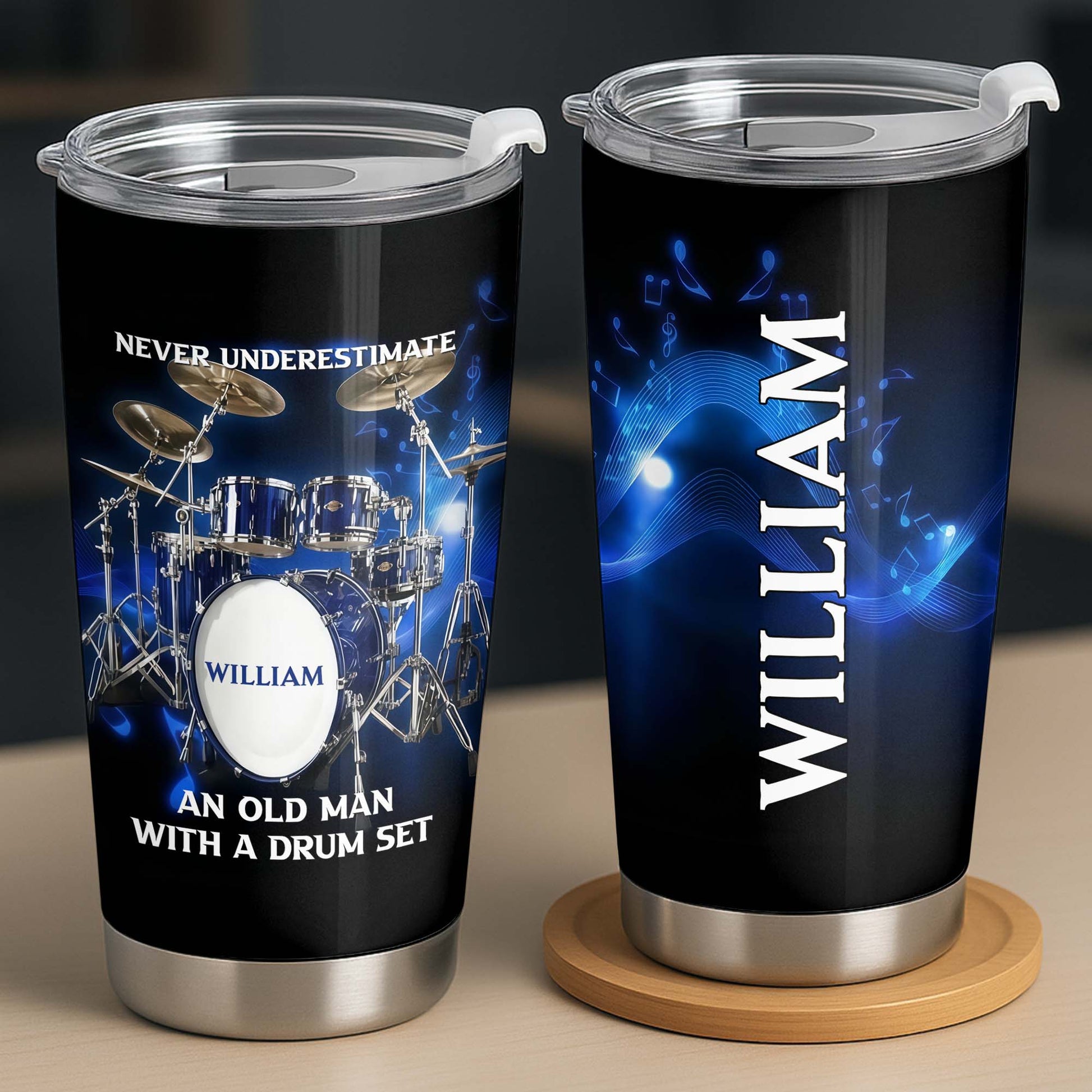 Never Underestimate An Old Man With A Drum Set Music Instrument