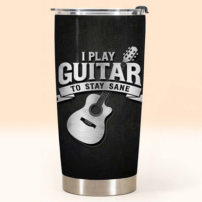 I Play Guitar To Stay Sane Acoustic Music Design