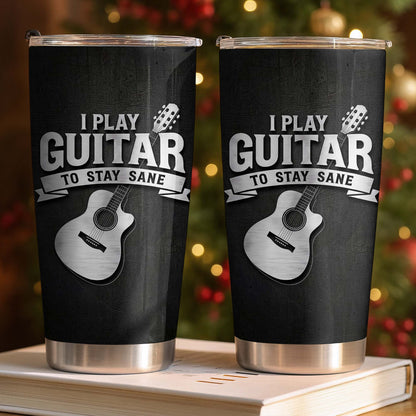 I Play Guitar To Stay Sane Acoustic Music Design