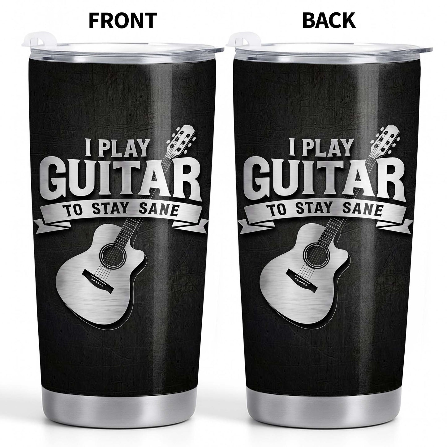 I Play Guitar To Stay Sane Acoustic Music Design