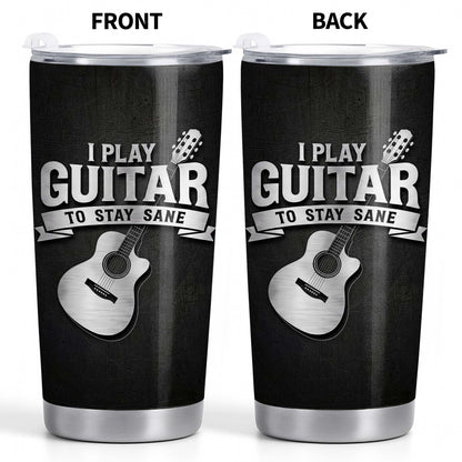 I Play Guitar To Stay Sane Acoustic Music Design