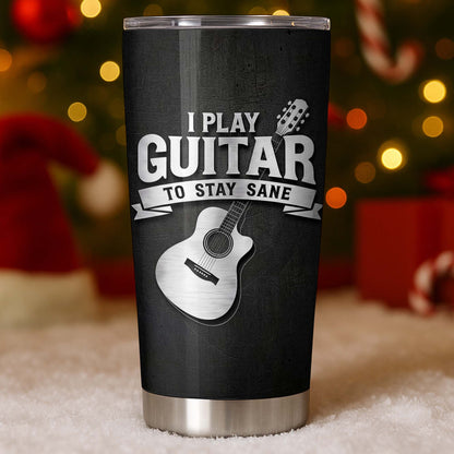 I Play Guitar To Stay Sane Acoustic Music Design