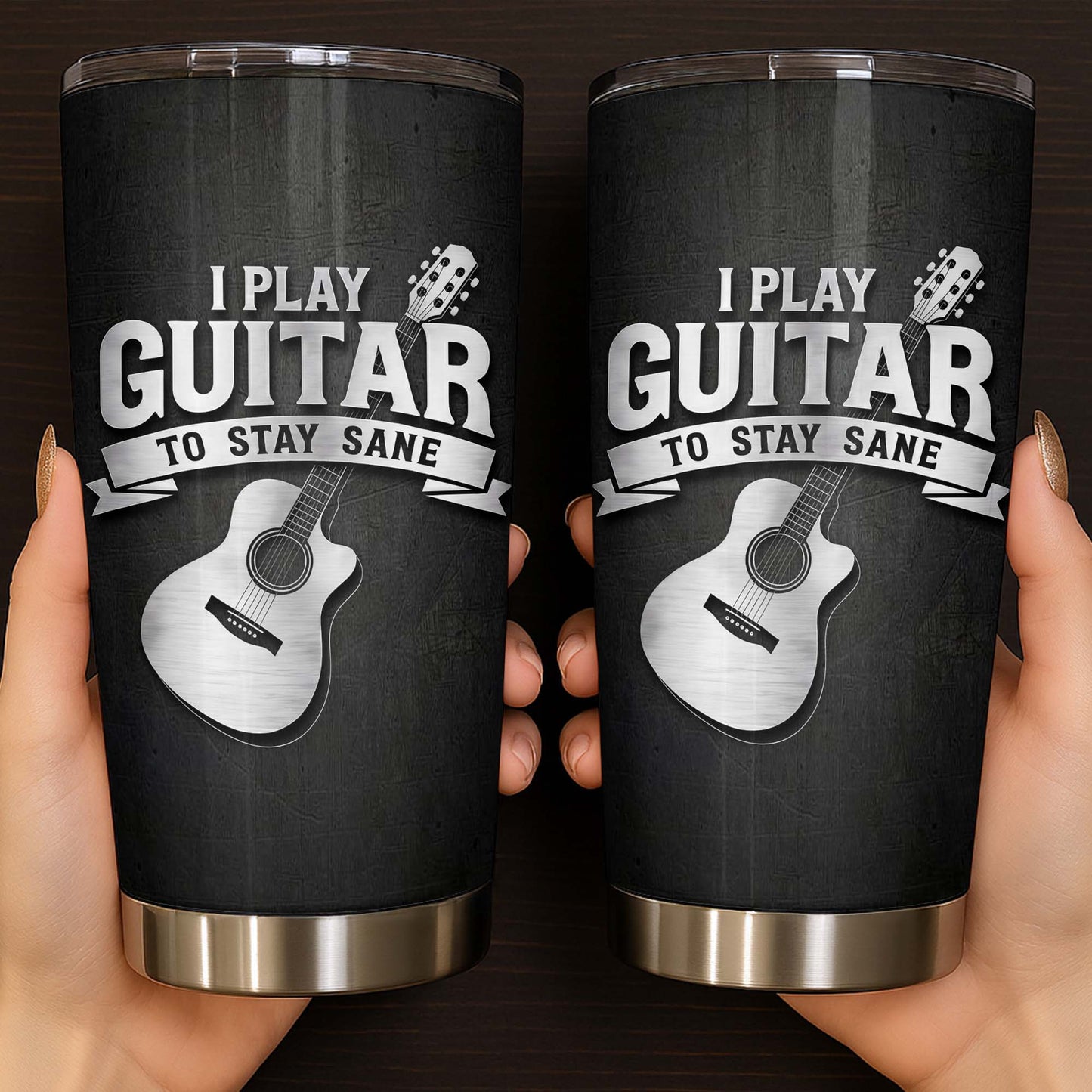 I Play Guitar To Stay Sane Acoustic Music Design