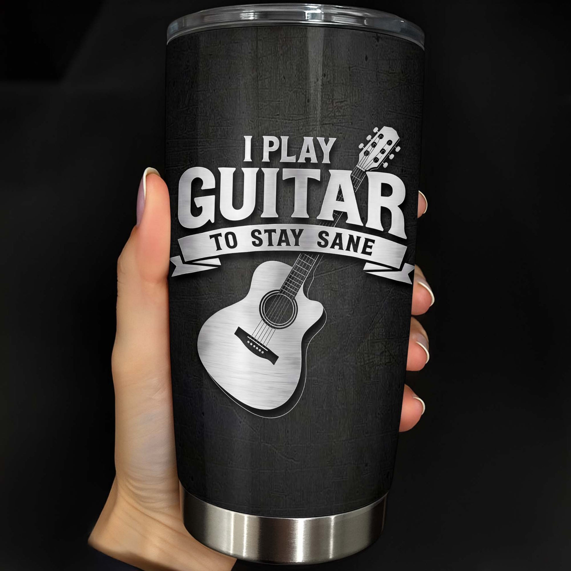 I Play Guitar To Stay Sane Acoustic Music Design