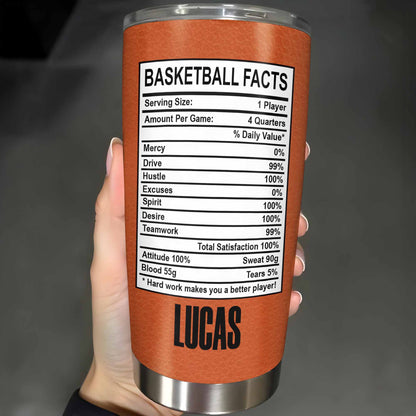Basketball Facts Nutriton Label Texture For Players And Athletes