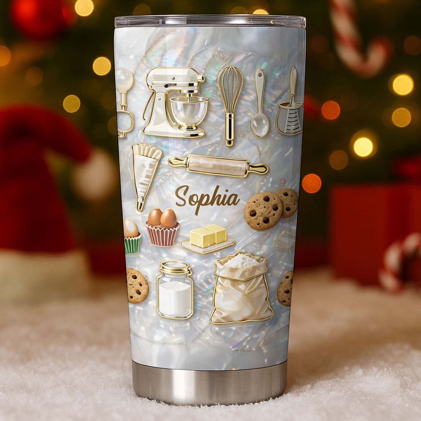 Baking With Love And Sweet Ingredients Stand Mixer And Cookies