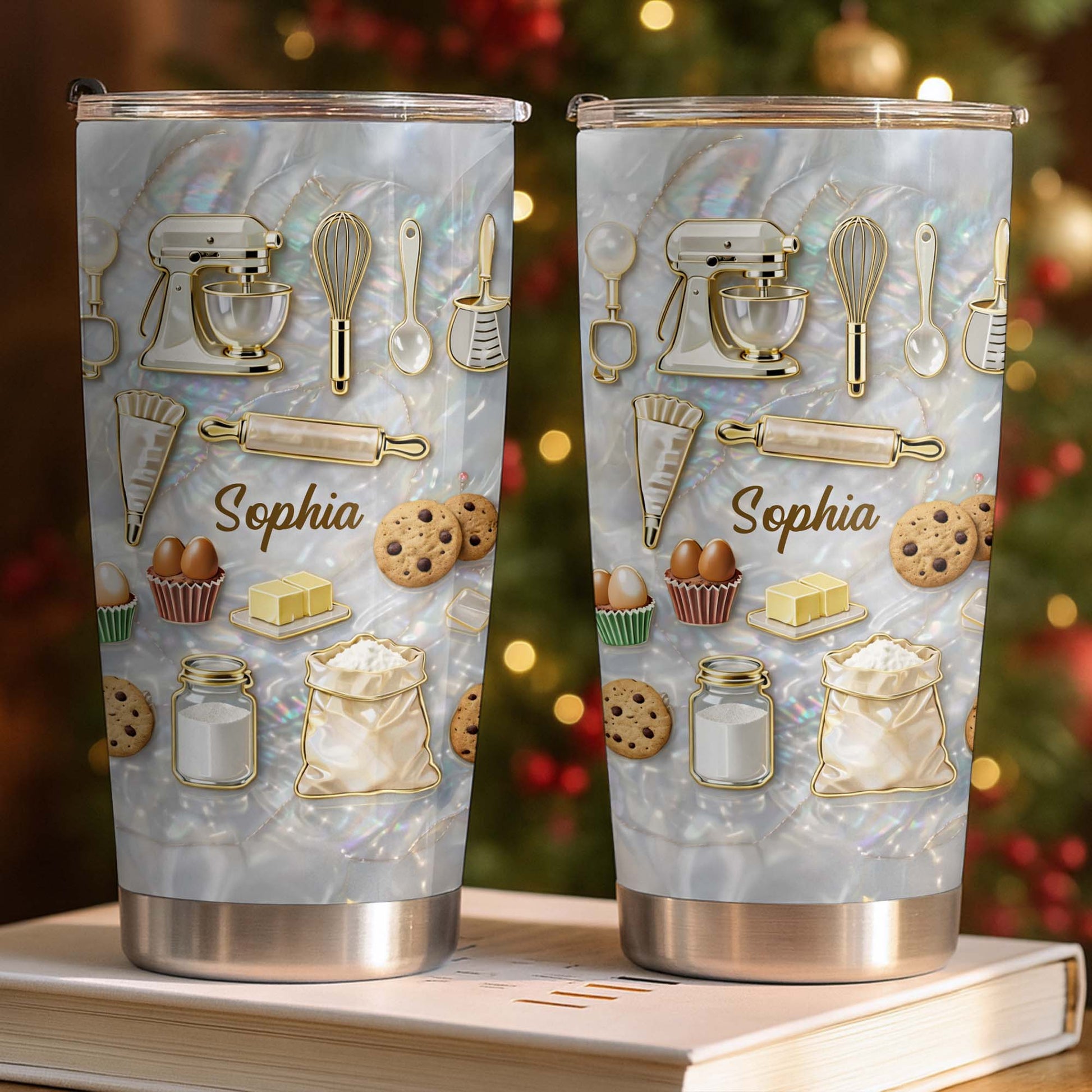 Baking With Love And Sweet Ingredients Stand Mixer And Cookies