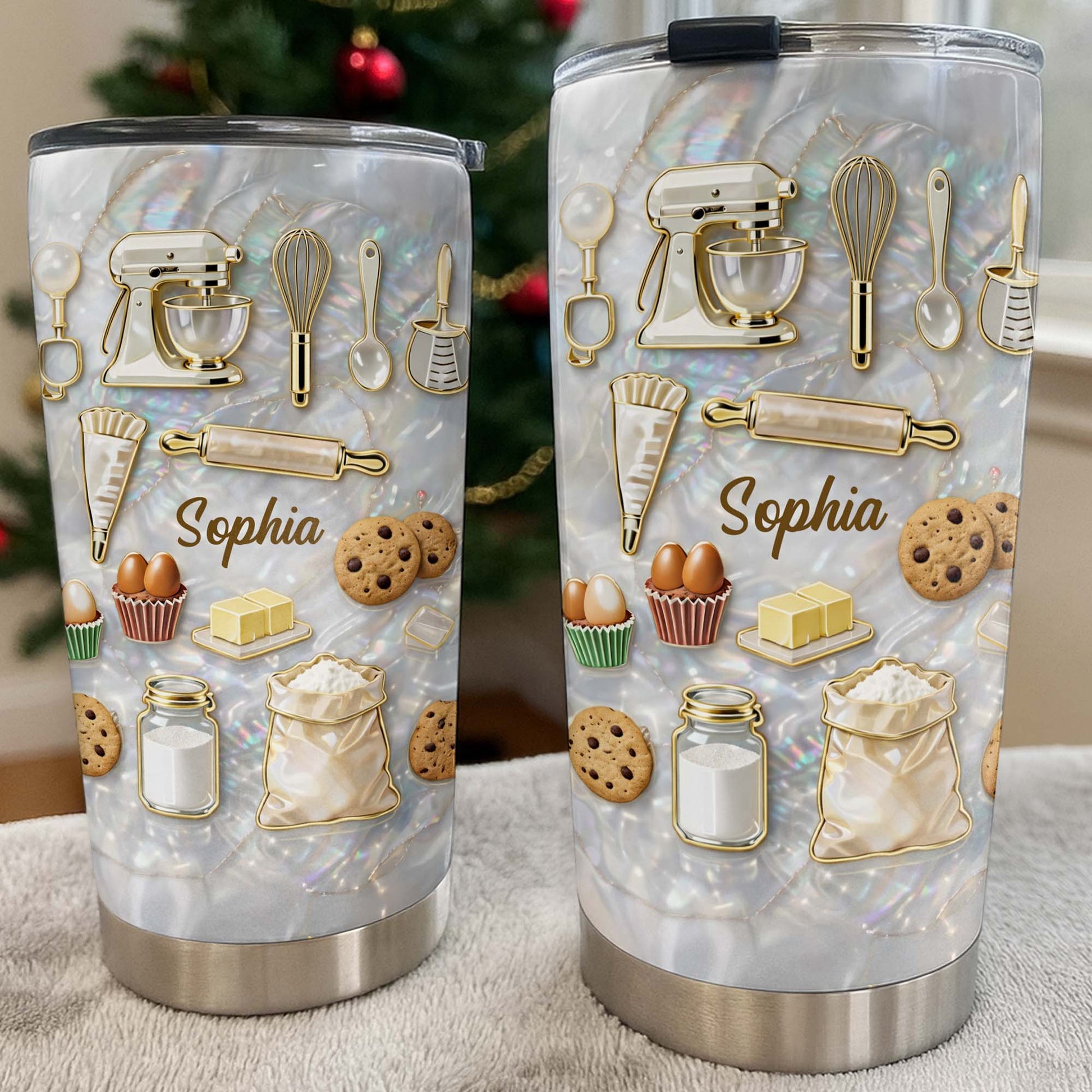 Baking With Love And Sweet Ingredients Stand Mixer And Cookies