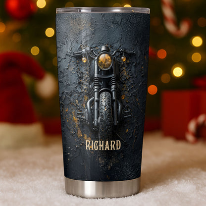 Classic Motorcycle Design With Custom Name And Vintage Art