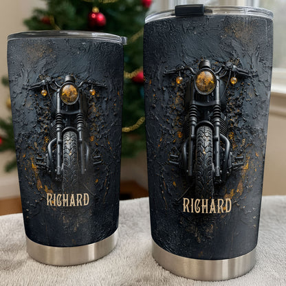 Classic Motorcycle Design With Custom Name And Vintage Art