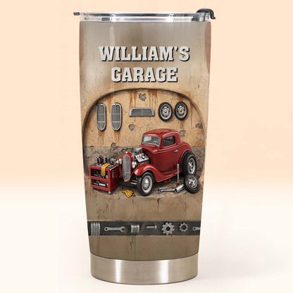 My Garage Classic Red Car And Tools