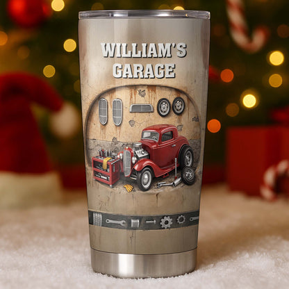 My Garage Classic Red Car And Tools