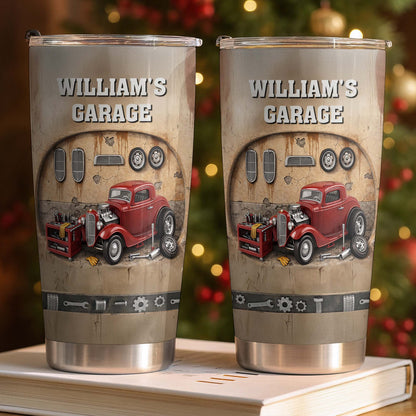 My Garage Classic Red Car And Tools