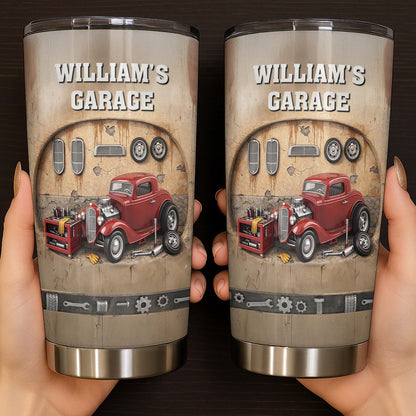 My Garage Classic Red Car And Tools