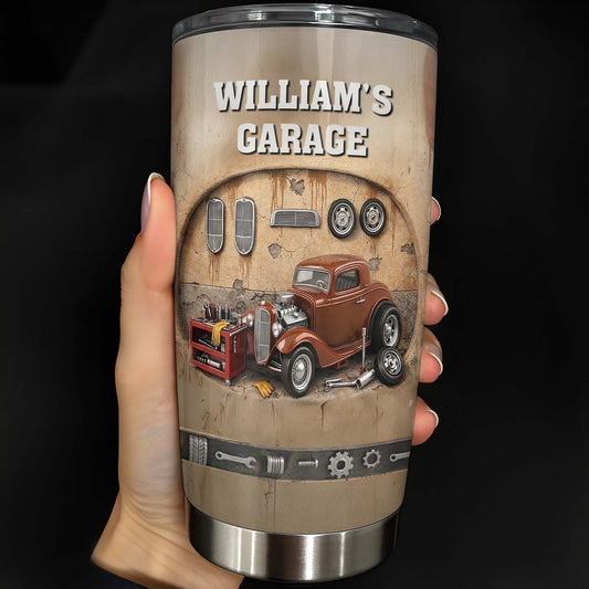 My Garage Classic Red Car And Tools