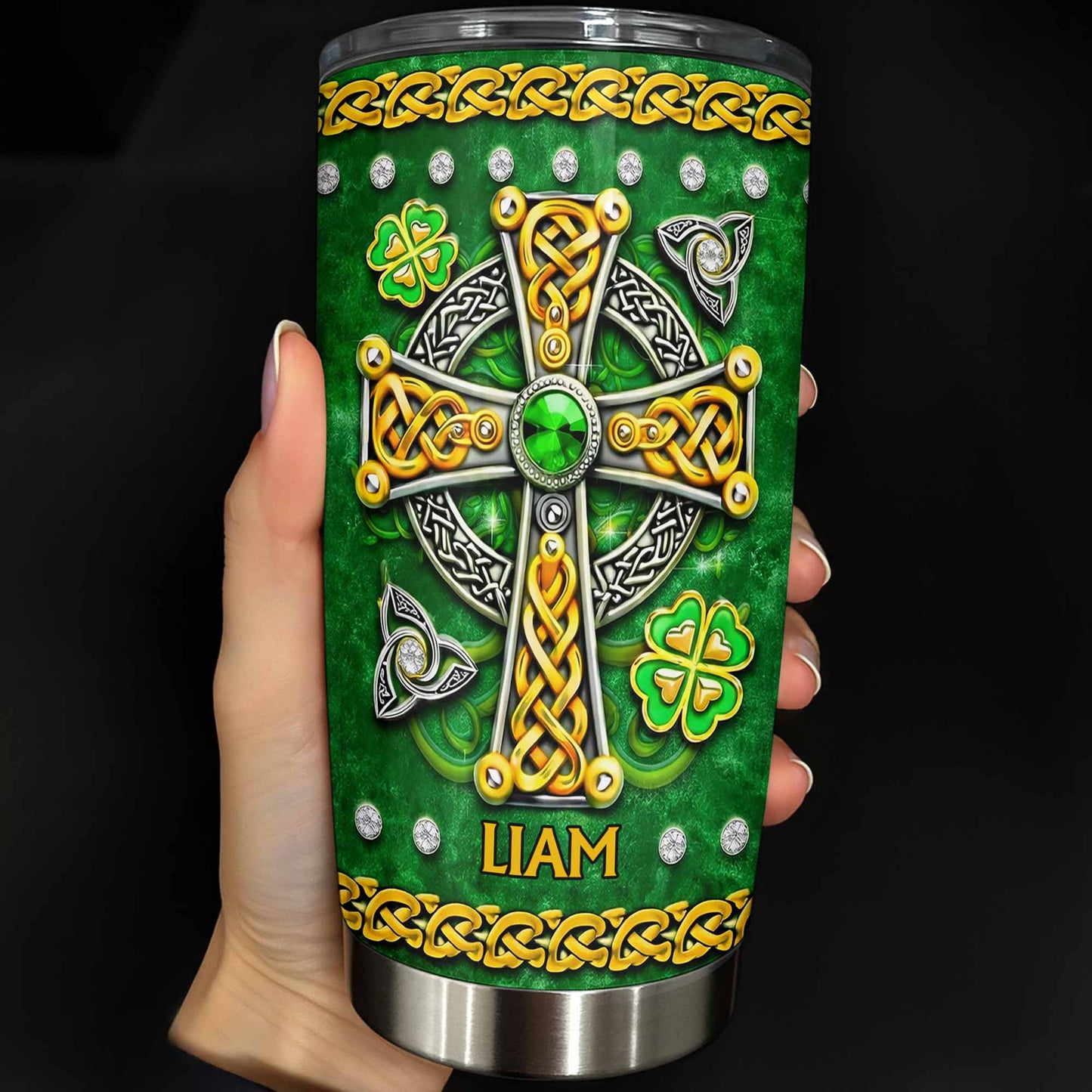 In My Veins Flows The Blood Of Irish Rebels Celtic Cross Shamrock