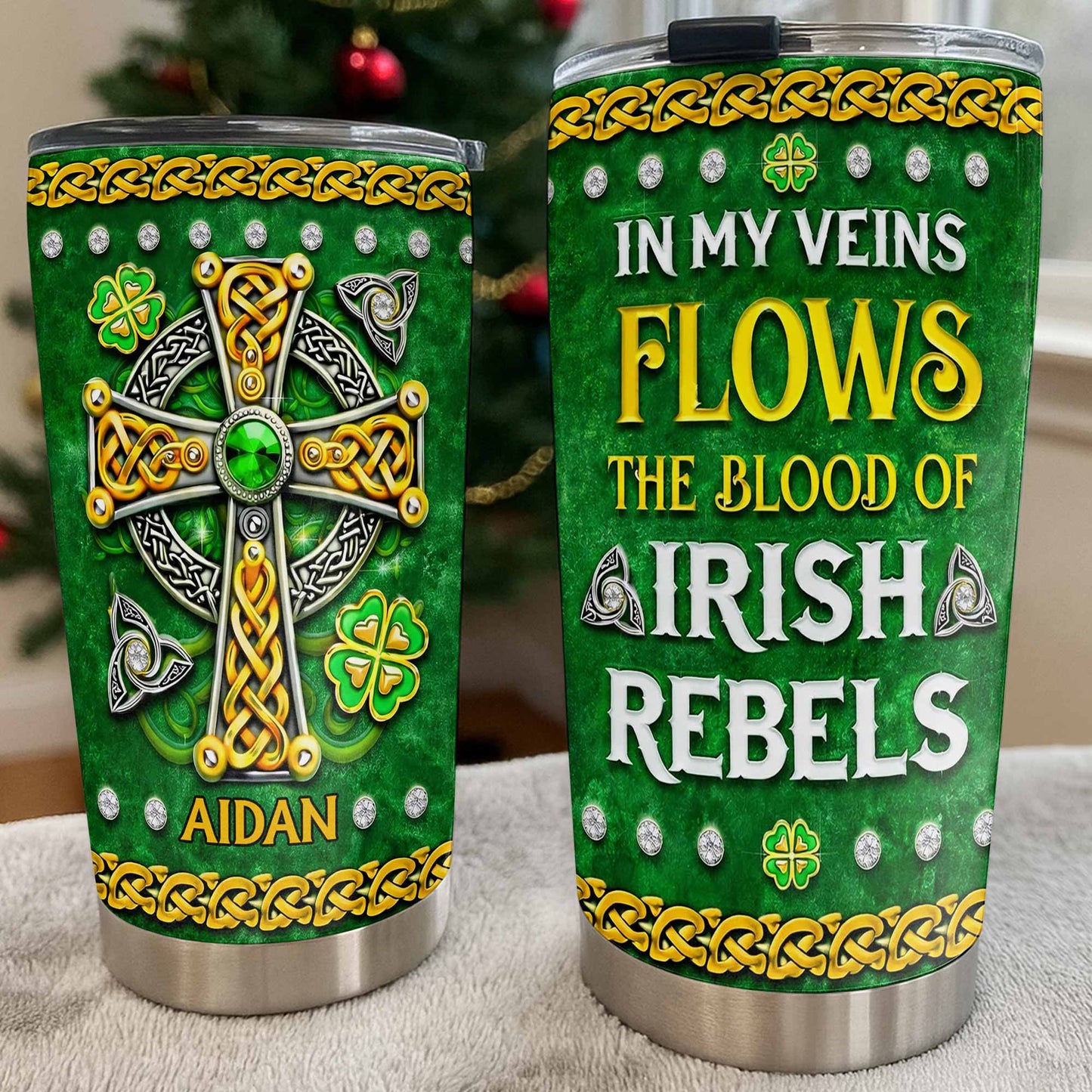 In My Veins Flows The Blood Of Irish Rebels Celtic Cross Shamrock