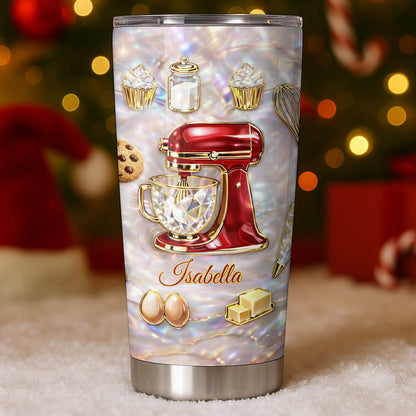 Baking With Love Red Stand Mixer And Cupcakes