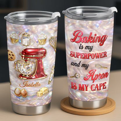 Baking With Love Red Stand Mixer And Cupcakes