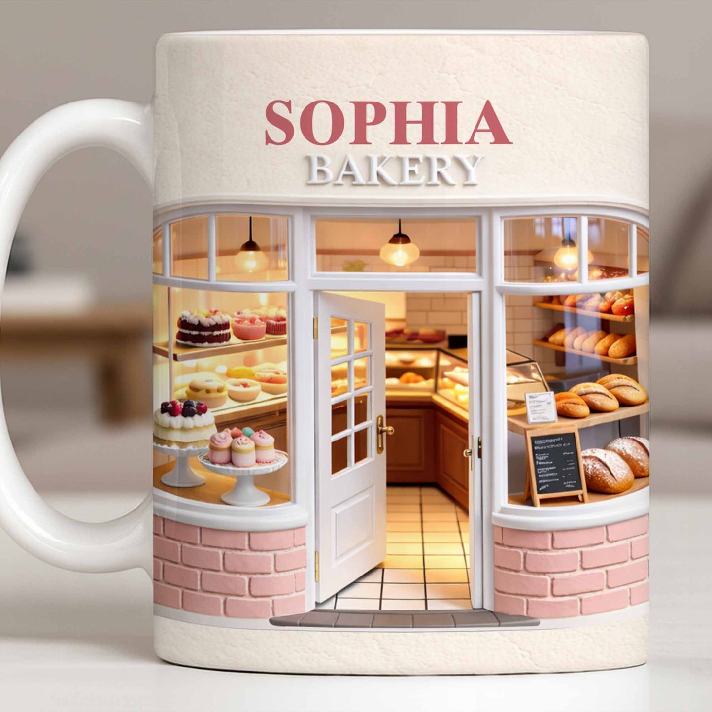 My Bakery Custom Storefront With Cakes And Bread