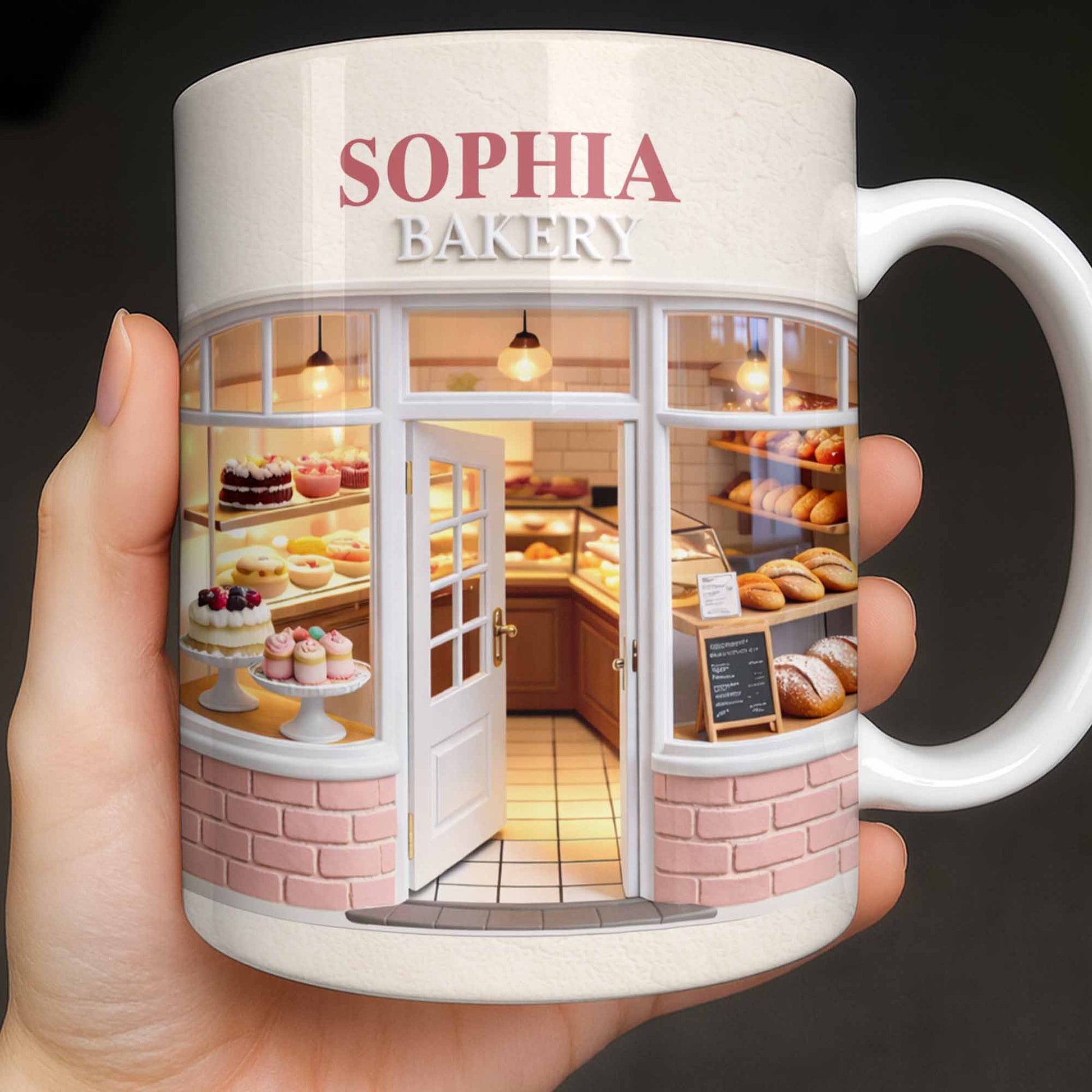 My Bakery Custom Storefront With Cakes And Bread