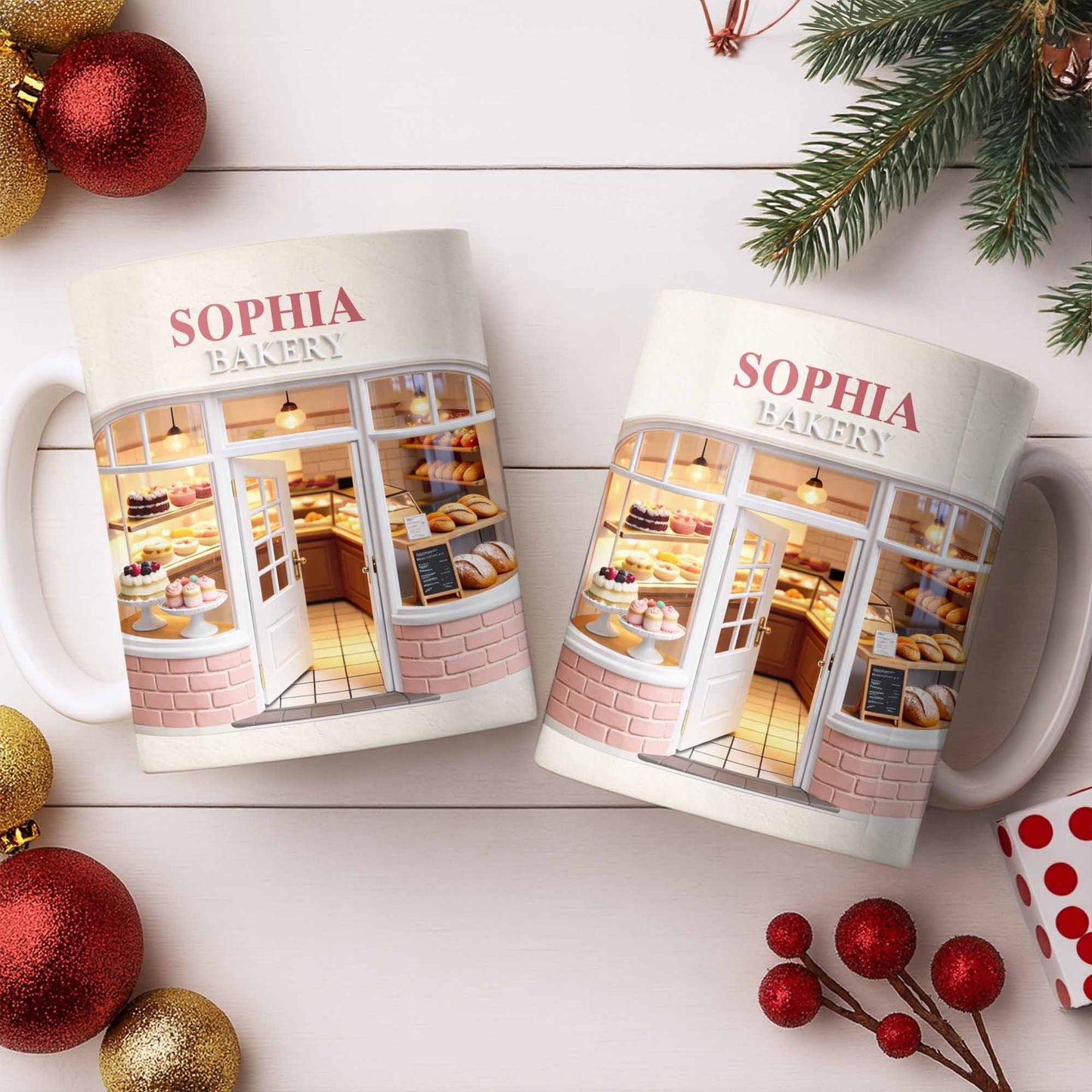 My Bakery Custom Storefront With Cakes And Bread