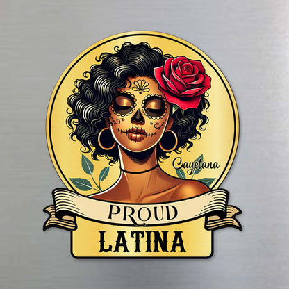 Proud Latina With Beautiful La Catrina Design