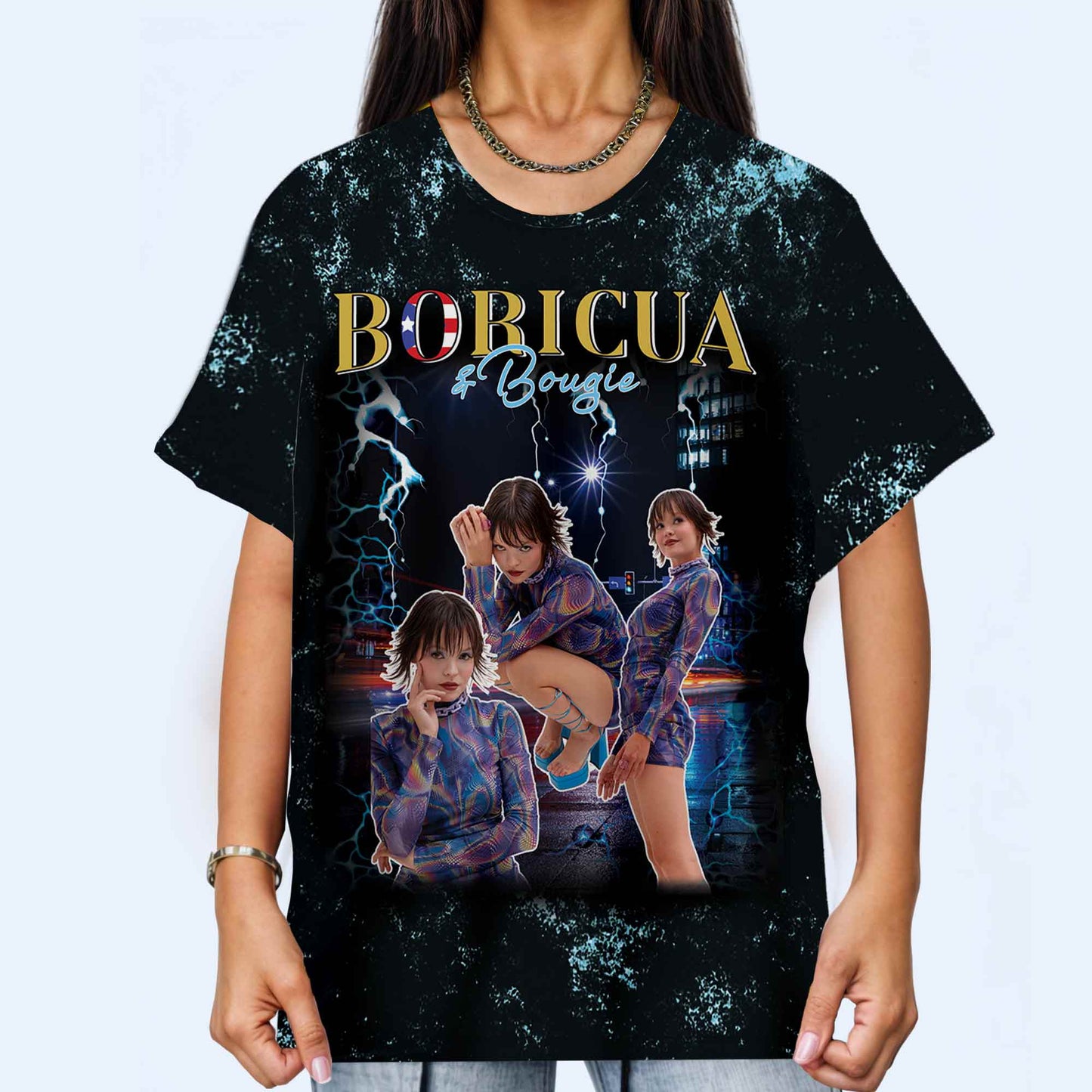 Camiseta pirata Boricua - Camiseta unisex personalizada con estampado completo - HS025_3T