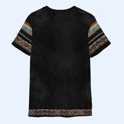 Camiseta estilo pirata vintage de México: camiseta unisex personalizada con estampado integral - HS028_3T