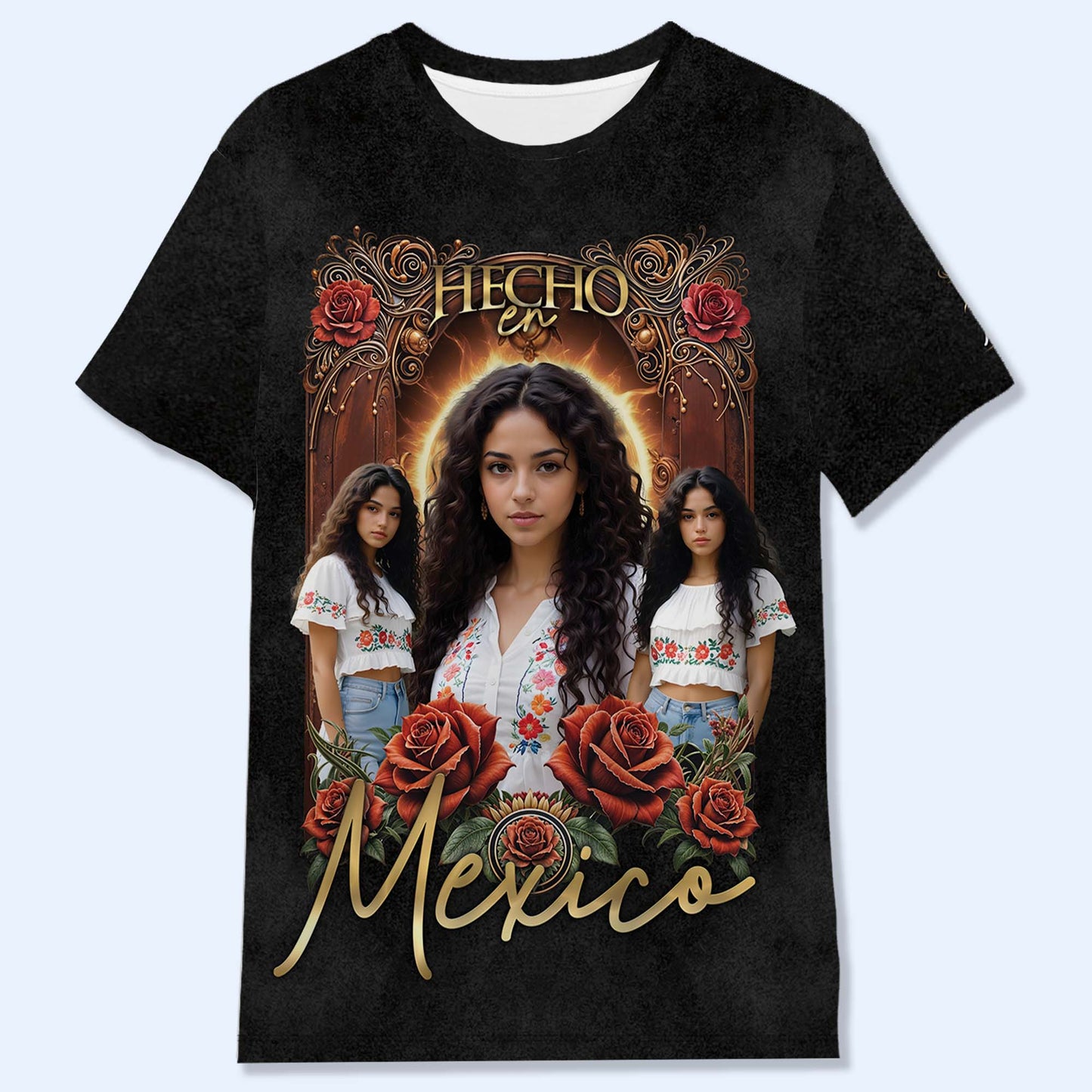 VIVA MEXICO - Camiseta unisex personalizada con estampado integral - HS030_3T