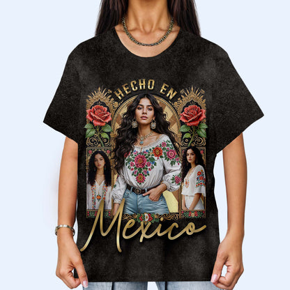 HECHO EN MEXICO - Personalized Custom Unisex All-Over Printed T-Shirt - HS031_3T