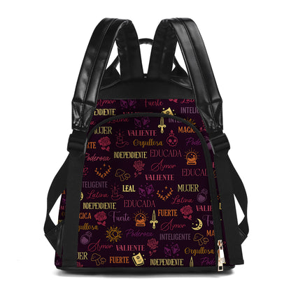 Yo Soy  - Personalized Custom Leather BackPack - HS033_BP