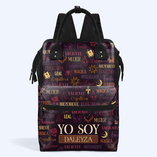 Yo Soy - Mochila de viaje personalizada con diseño de pico de pato - HS033_DKB