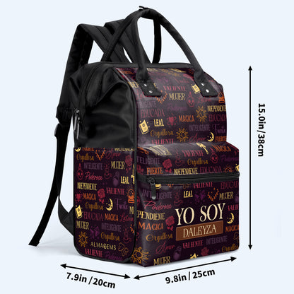 Yo Soy - Personalized Custom Duckbilled Travel Backpack - HS033_DKB