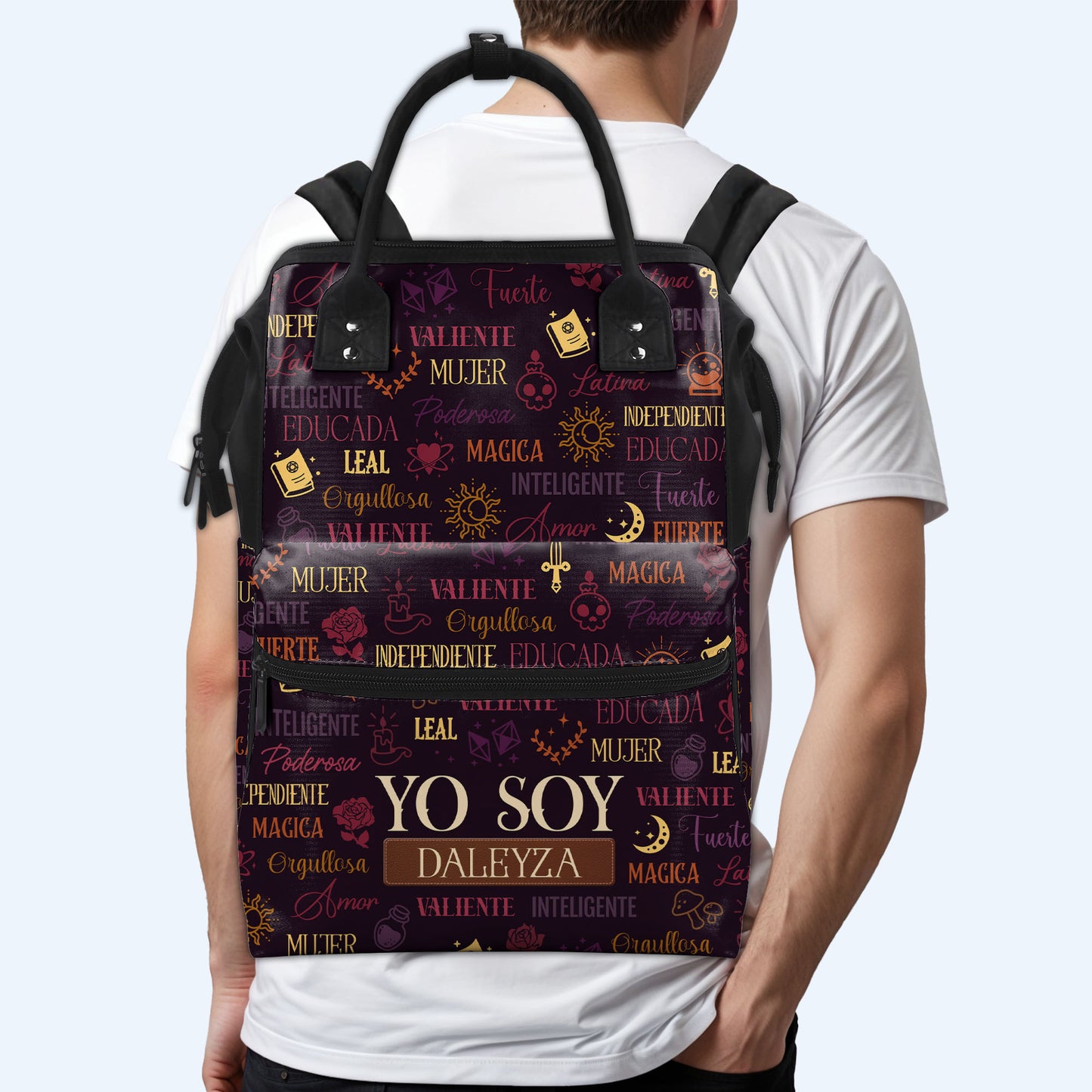 Yo Soy - Personalized Custom Duckbilled Travel Backpack - HS033_DKB