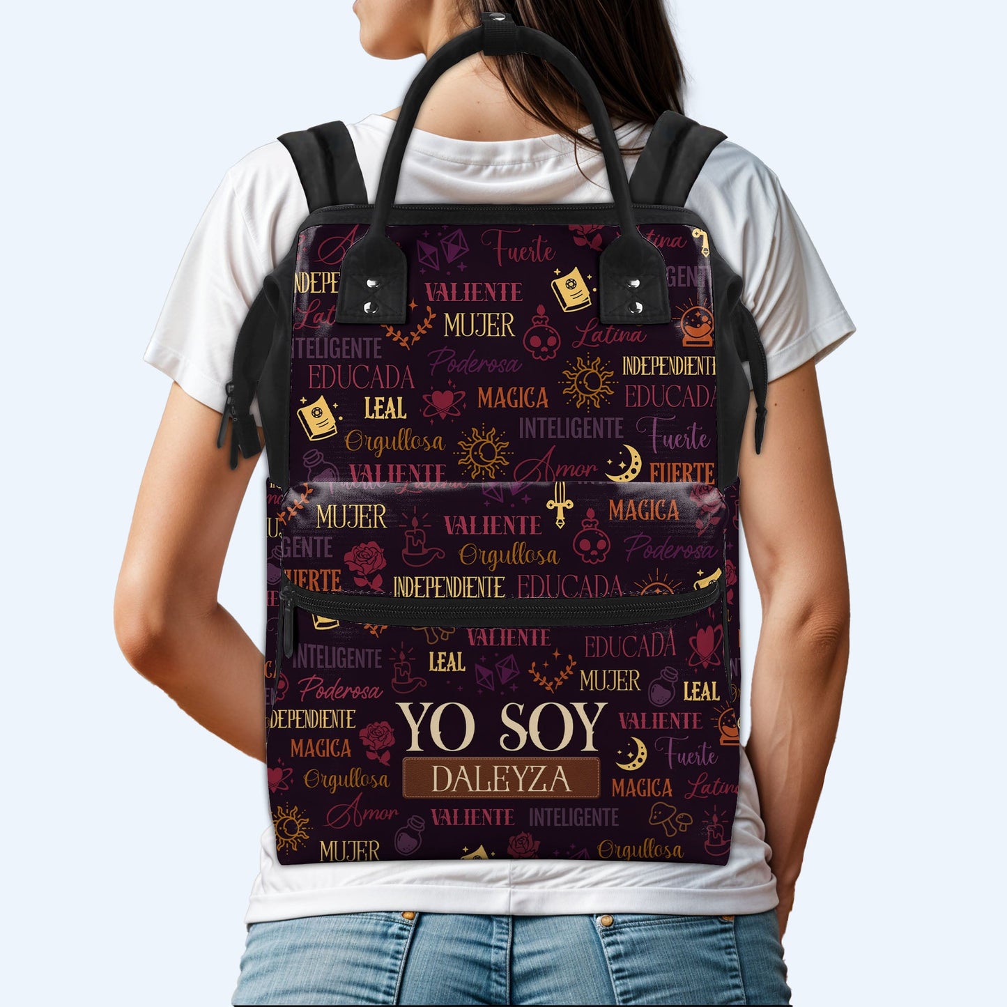 Yo Soy - Personalized Custom Duckbilled Travel Backpack - HS033_DKB