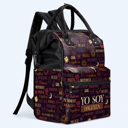 Yo Soy - Personalized Custom Duckbilled Travel Backpack - HS033_DKB