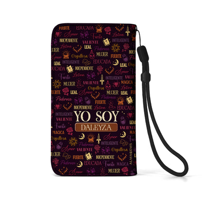 Yo Soy - Cartera de cuero personalizada para teléfono - HS033_PW