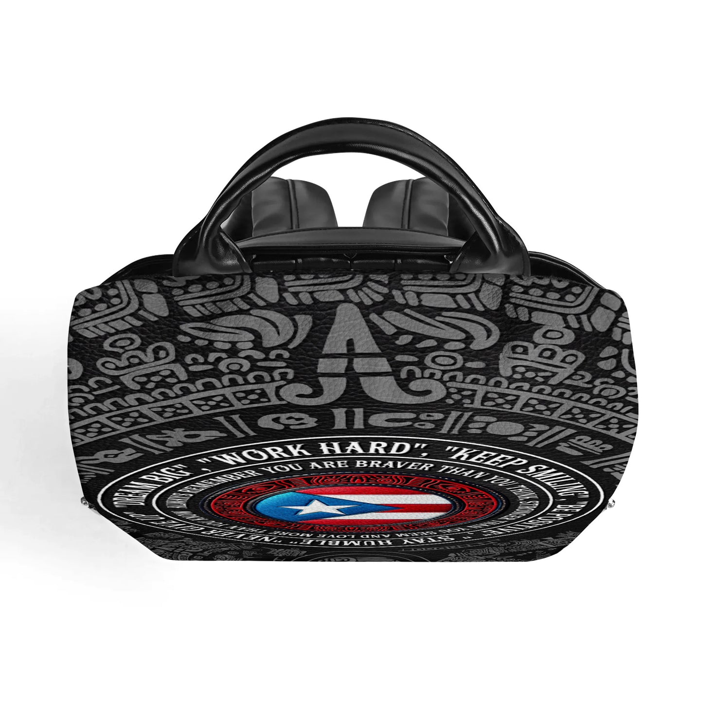 Recuerda siempre que eres más valiente de lo que crees - Mochila de cuero personalizada - HS034_BP