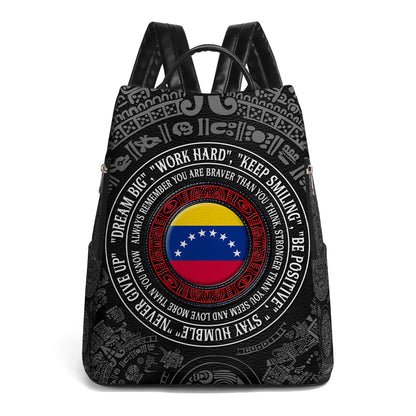 Recuerda siempre que eres más valiente de lo que crees - Mochila de cuero personalizada - HS034_BP