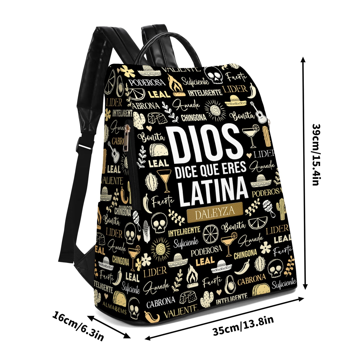 Dios Dice Que Eres - Mochila De Cuero Personalizada - HS035_BP