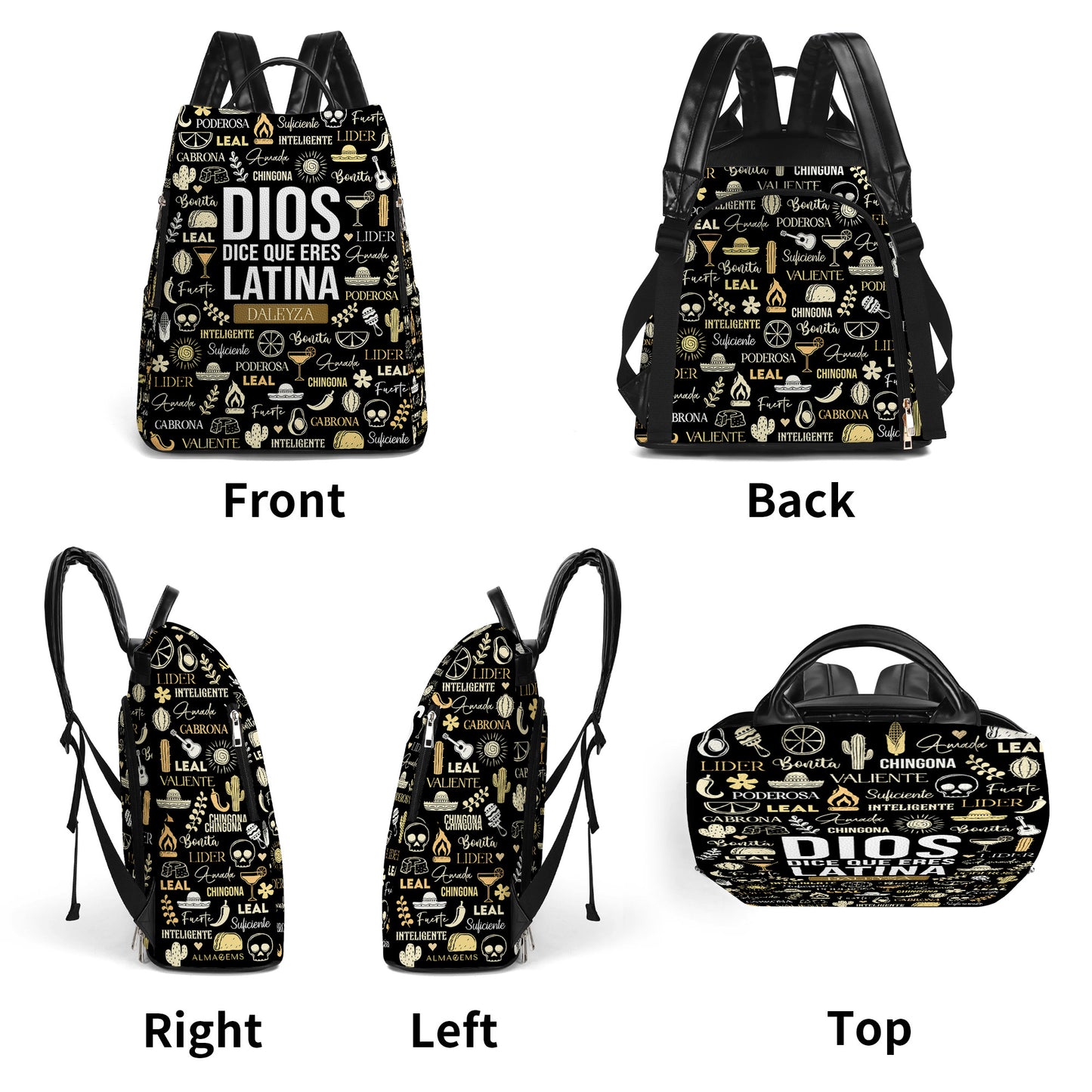 Dios Dice Que Eres - Mochila De Cuero Personalizada - HS035_BP