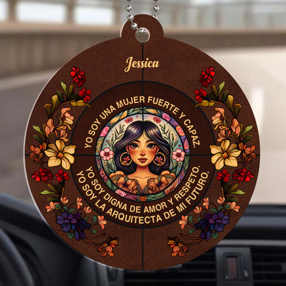 Muñeca Linda Inspirational Phrase Custom Ornament